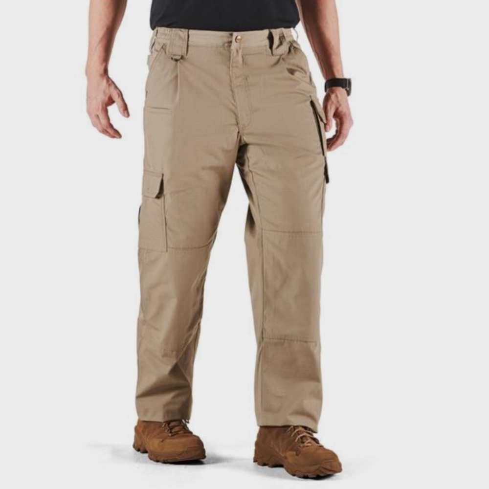 5.11 Tactical Tan Cargo Pants with Reinforced Knees